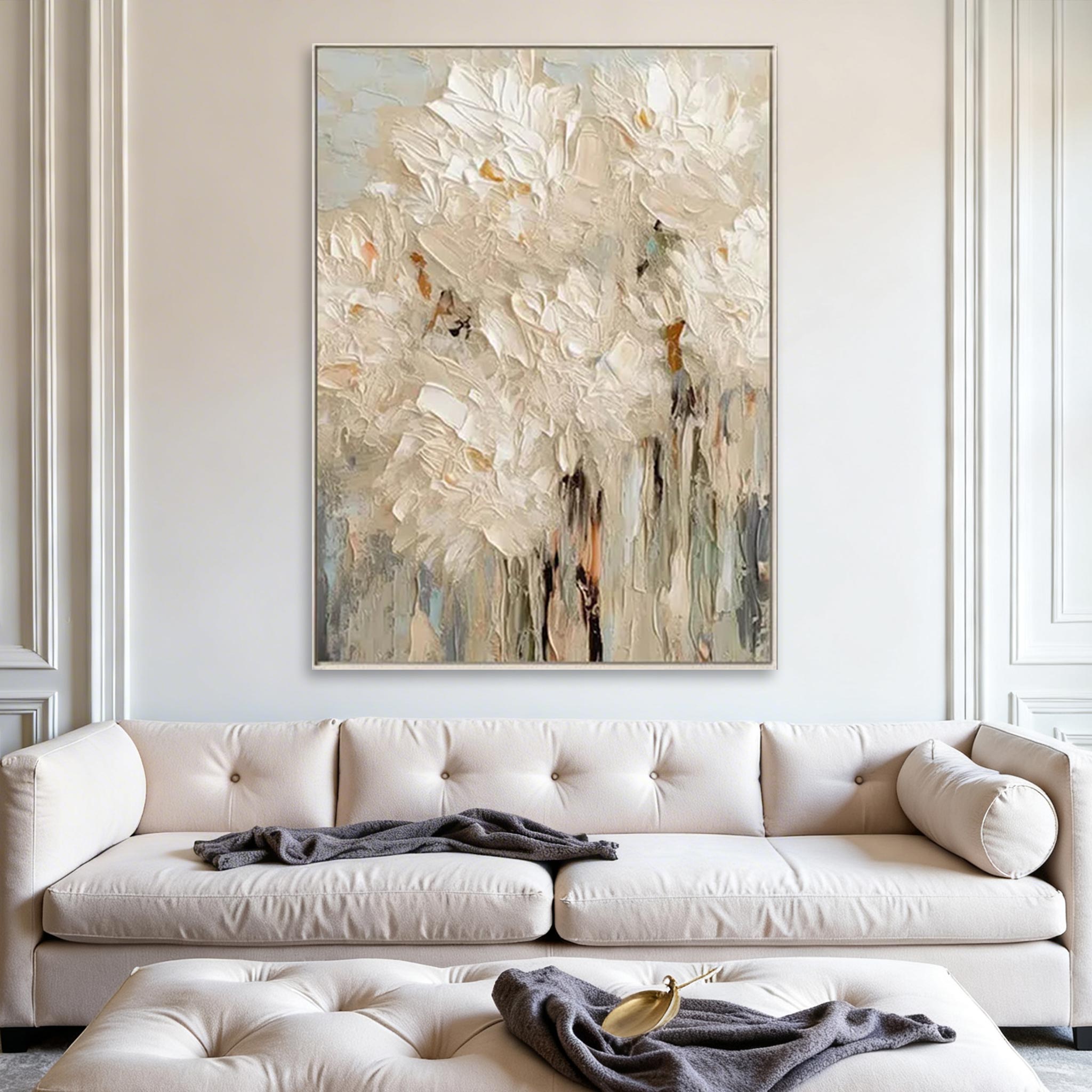 Textured Floral Abstract Wall Art #MA013
