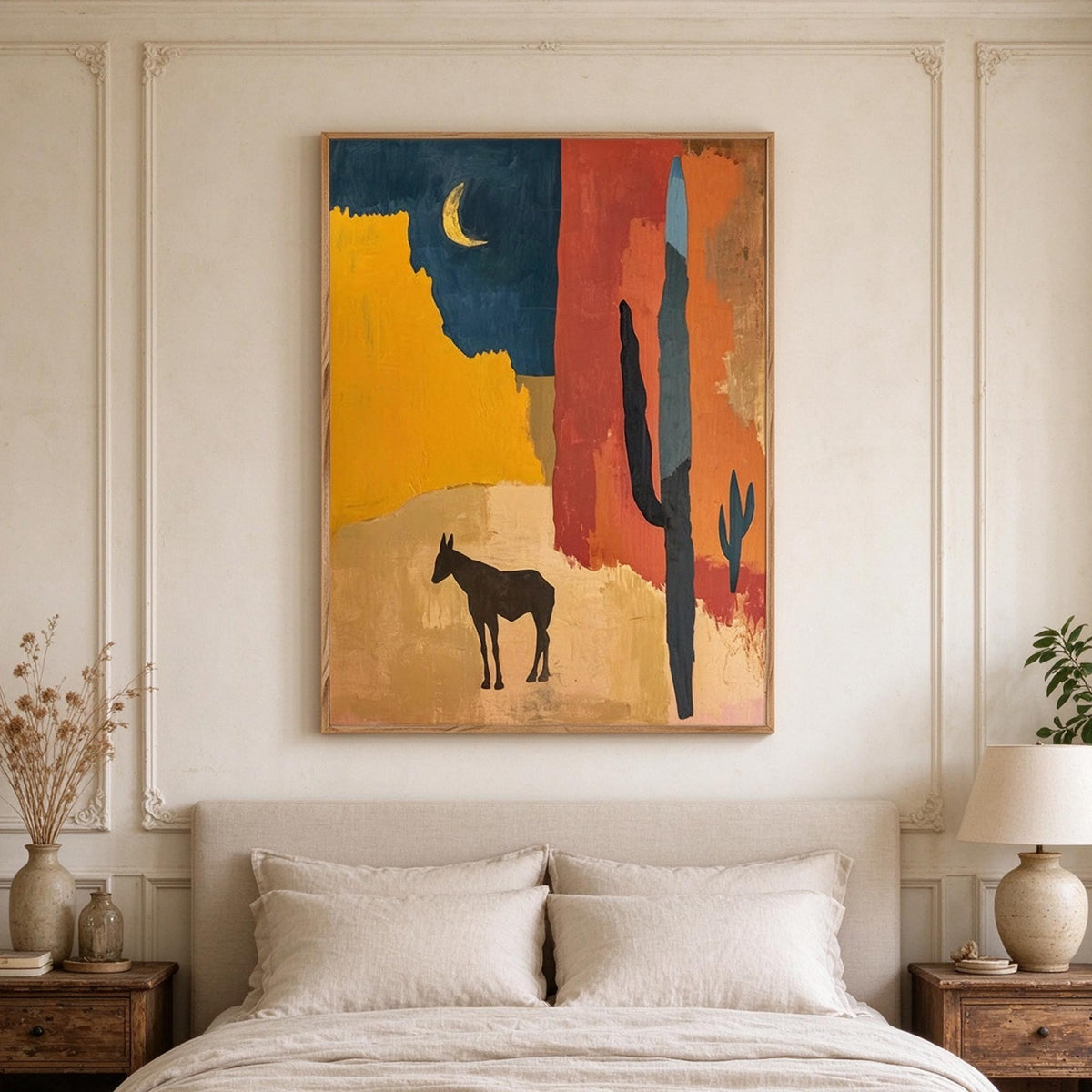 Desert Moon Western Wall Art #AN010