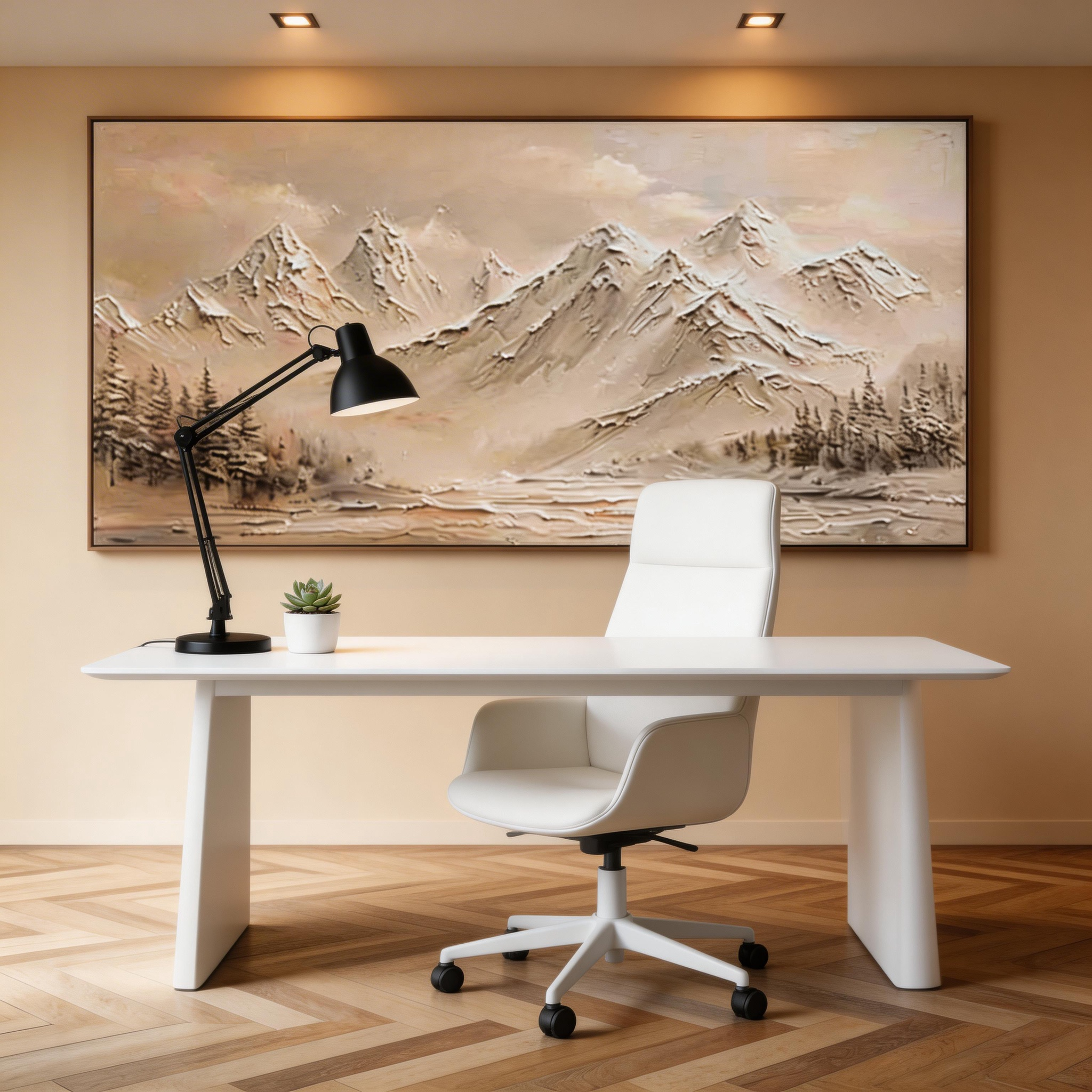 Abstract Mountain Landscape Wall Art #MA025