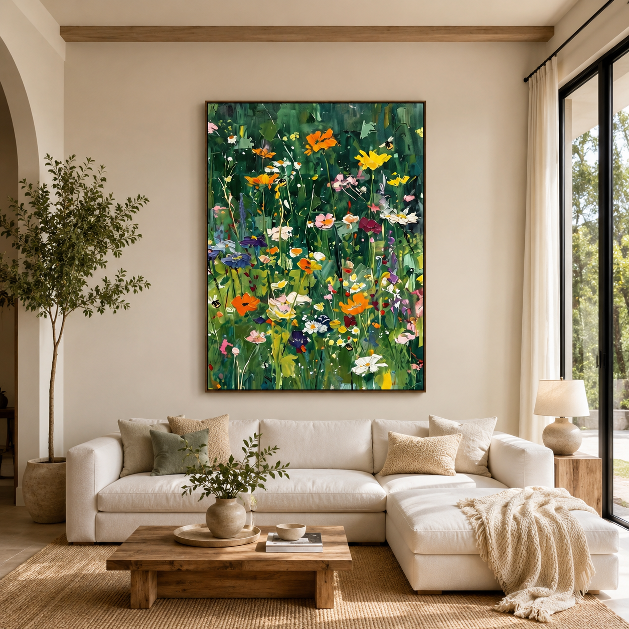 Colorful Wildflower Wall Art #FL057
