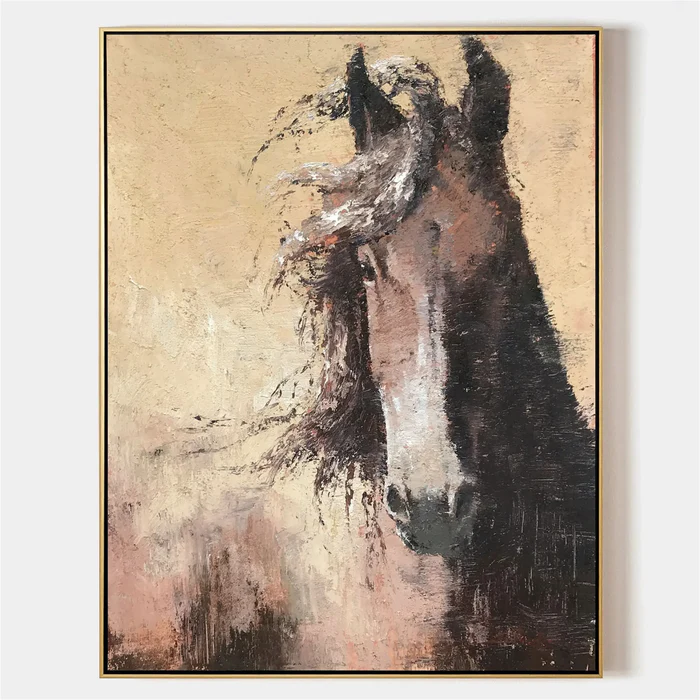 Abstract Animal Art Horse Texture Wall Art #AT012