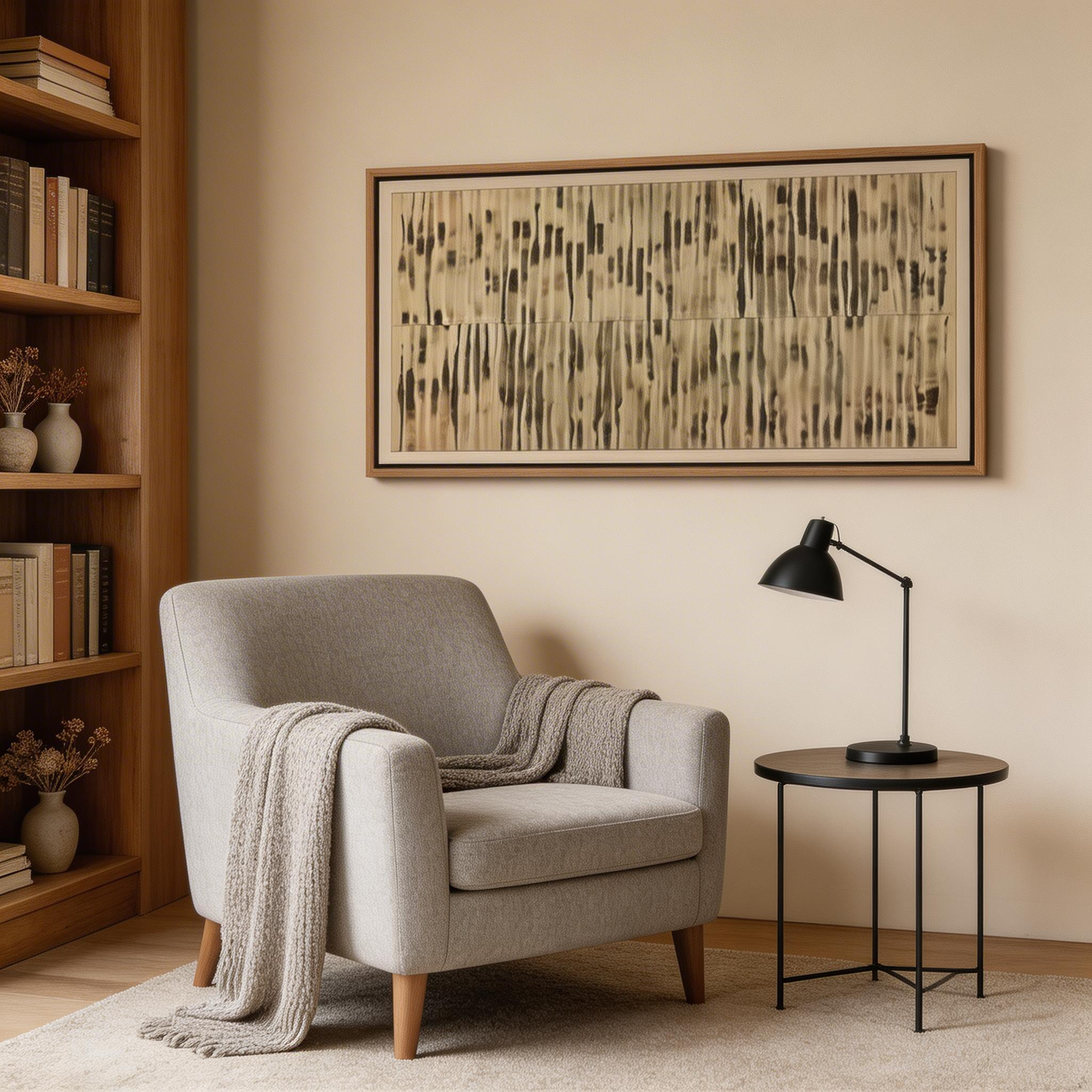 Abstract Woman Portrait Wall Art – Contemporary Textured Canvas #MA028