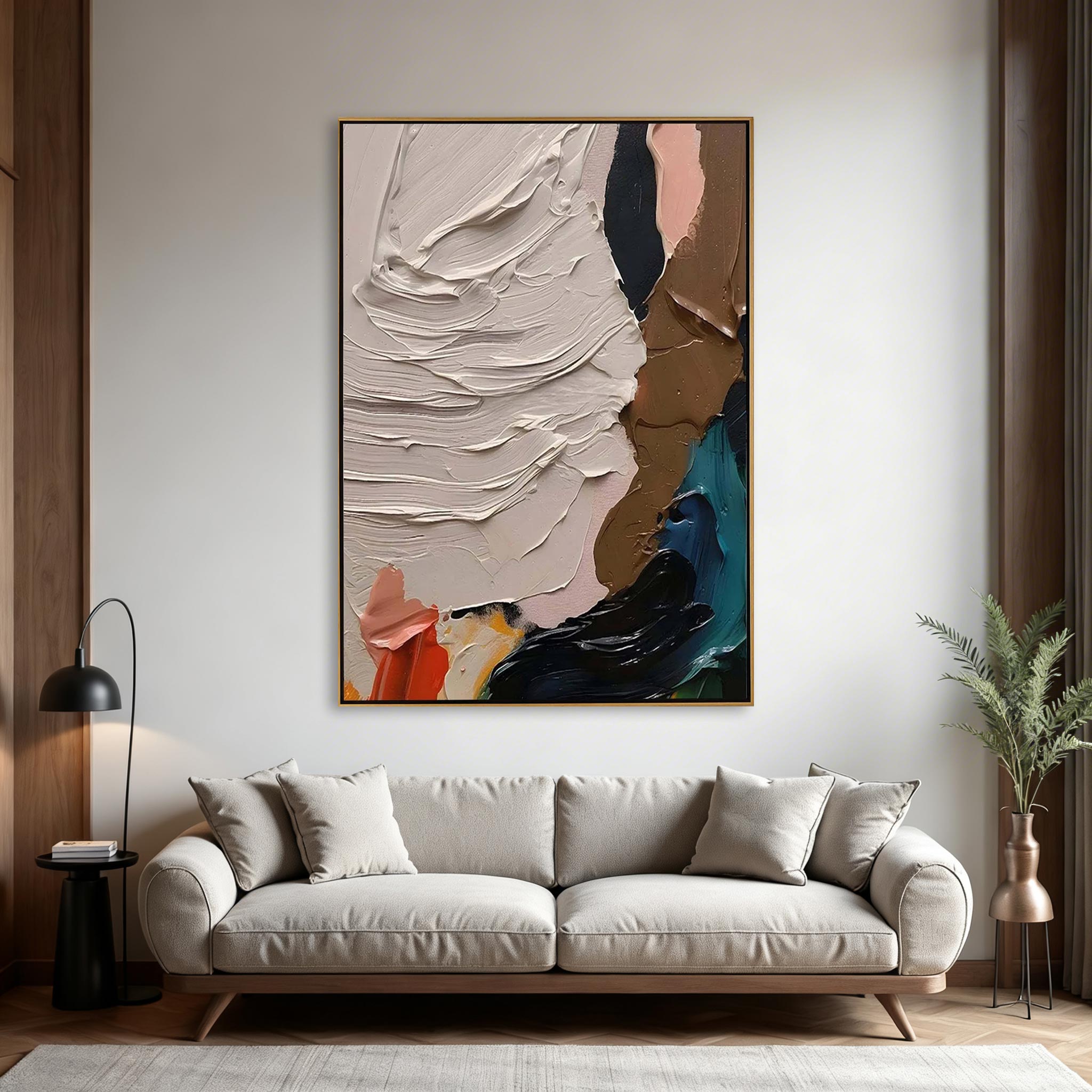 Modern Textured Abstract Wall Art #MA004