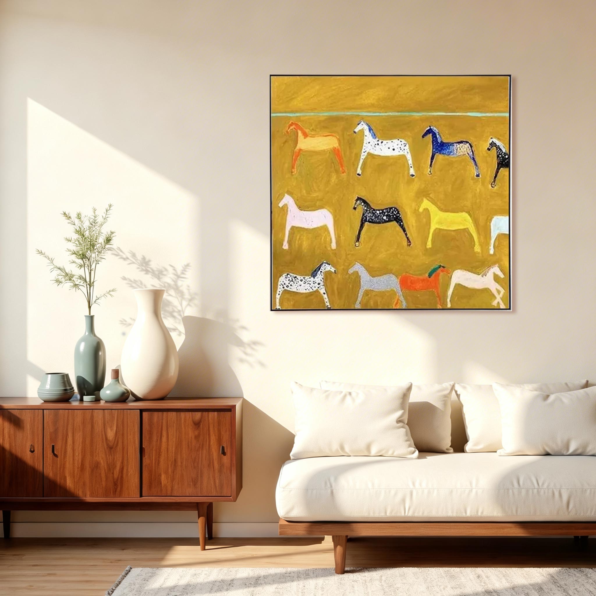 Colorful Horse Wall Art #HA003