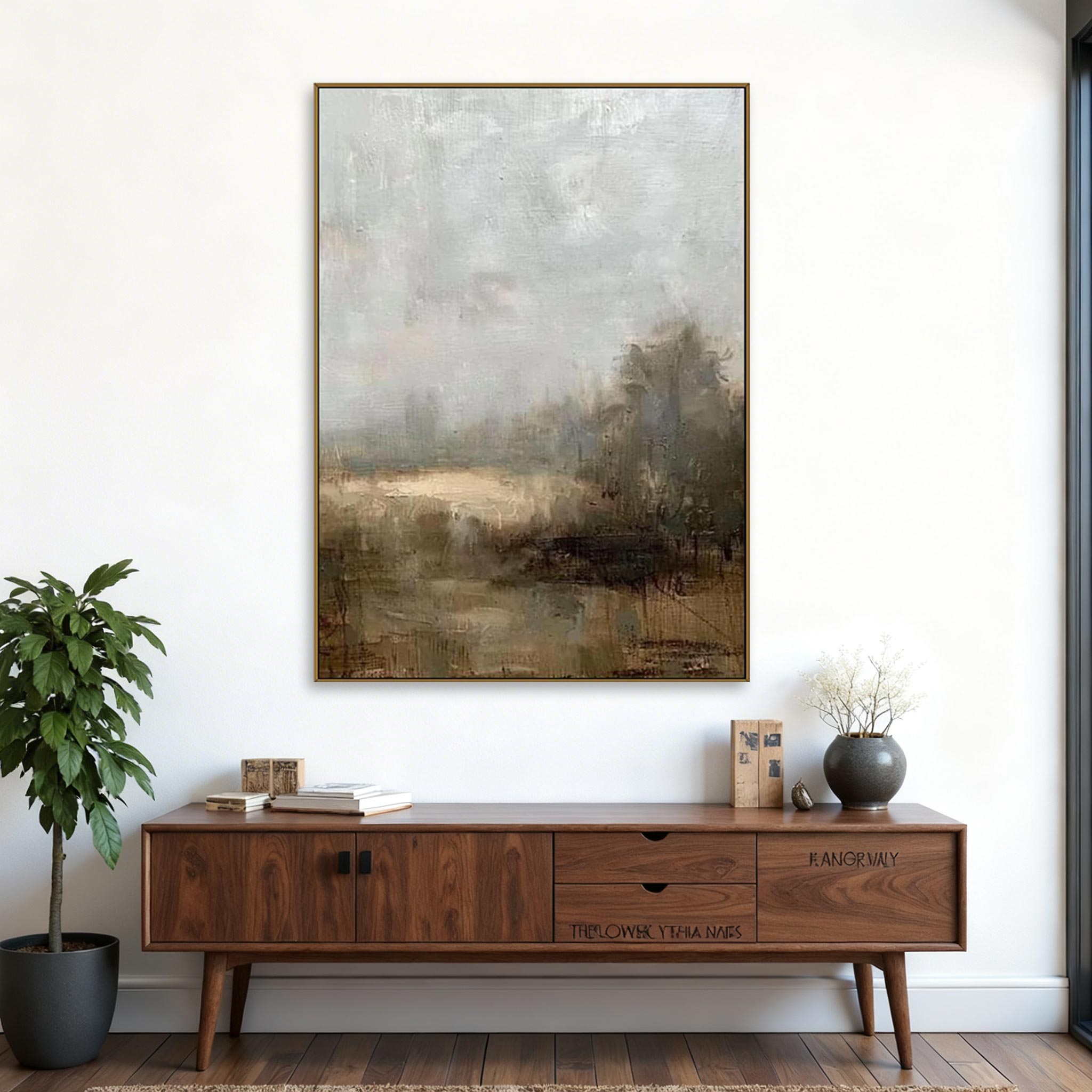 Misty Landscape Abstract Wall Art #MA015