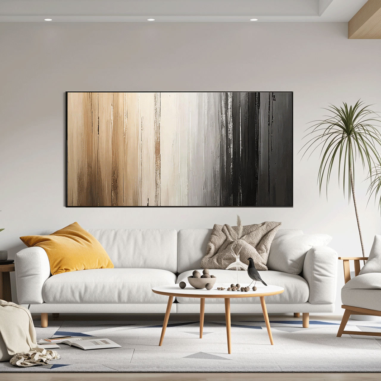 Modern Abstract Wall Art Minimalist Style Painting #AB012