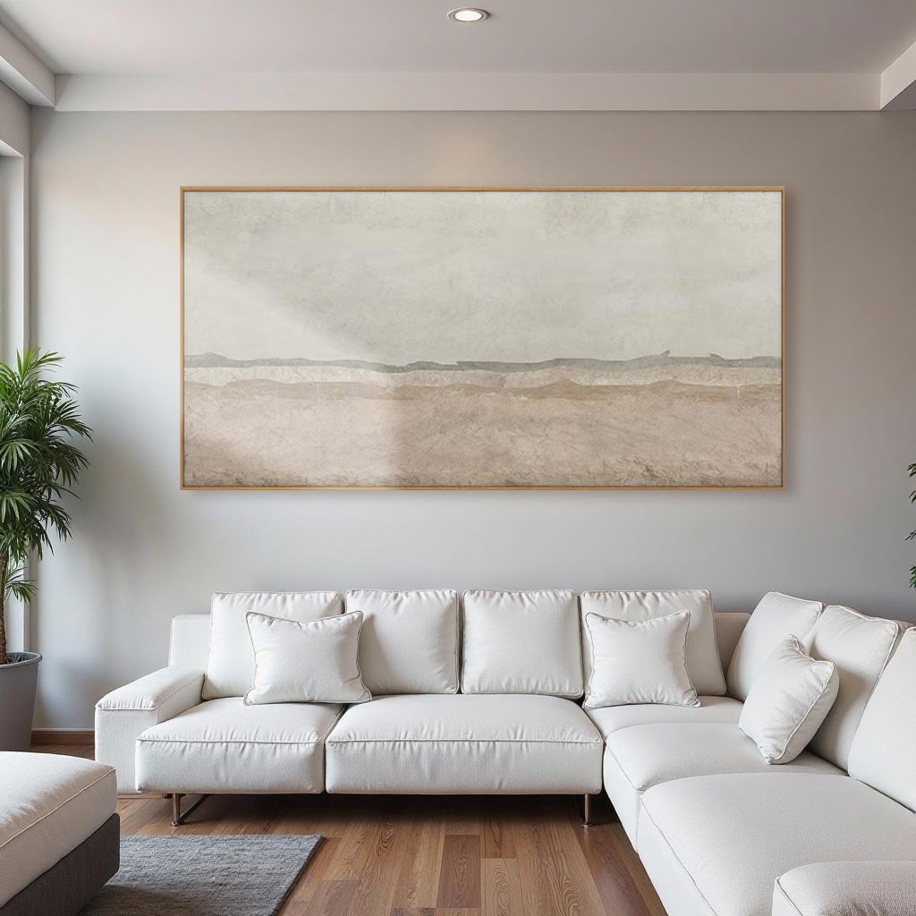 Beige & Earth Tone Abstract Painting #WS022