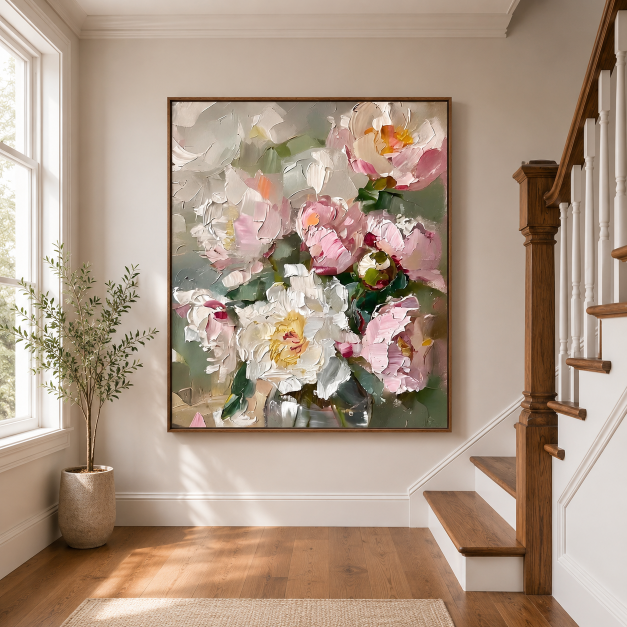 Peony Bouquet Wall Art #FL048