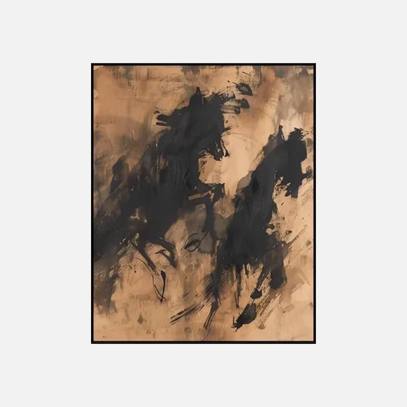 Abstract Running Horse Wall Art Canvas Painting #HA008