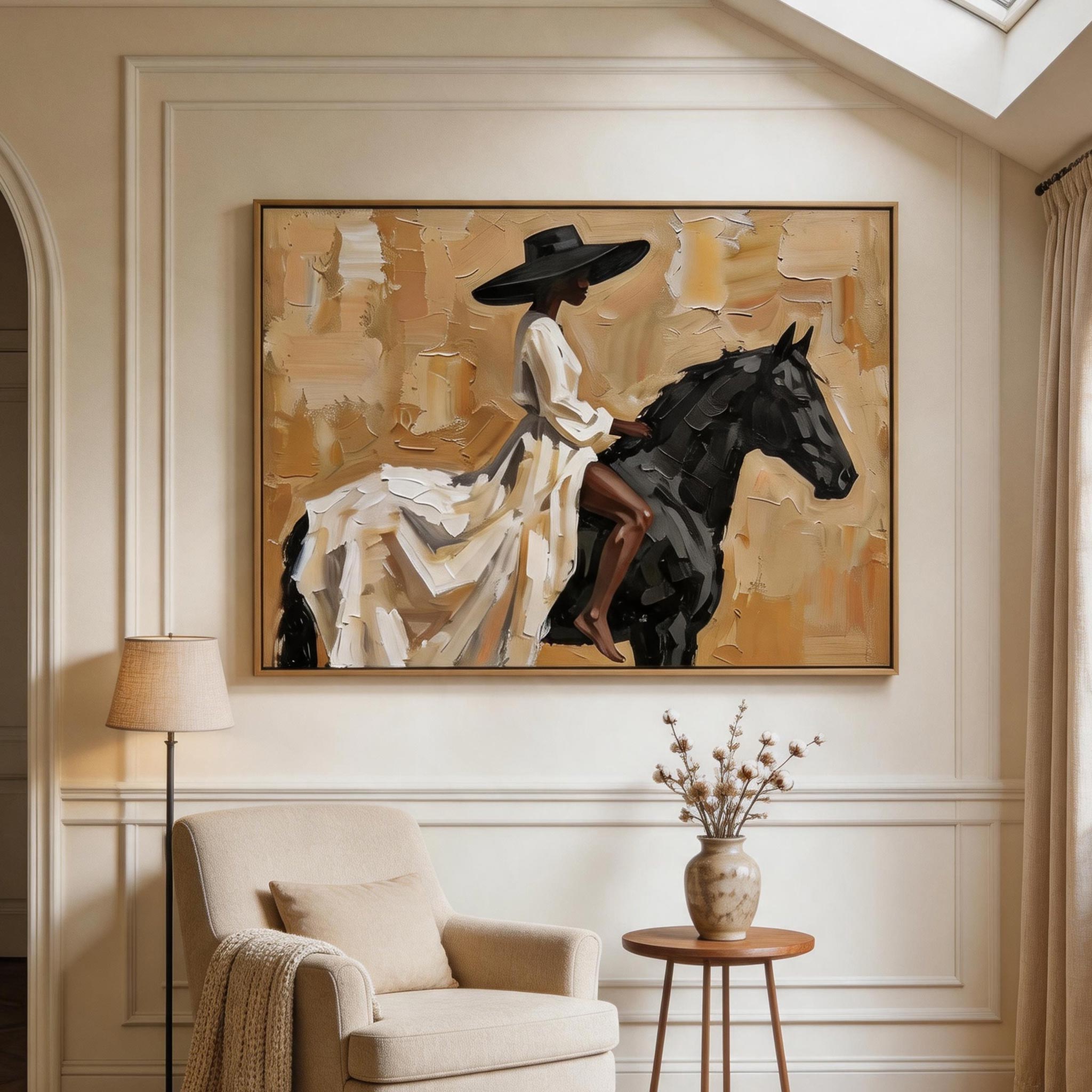 Vintage Americana Art | Ivory Reins Drift RD001