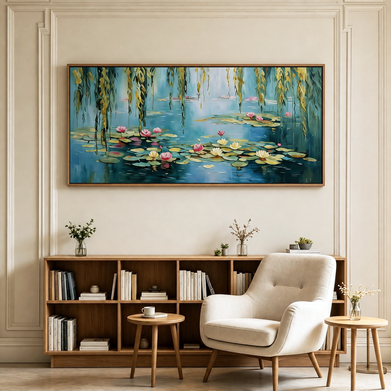 Water Lily Pond Wall Art #FL074