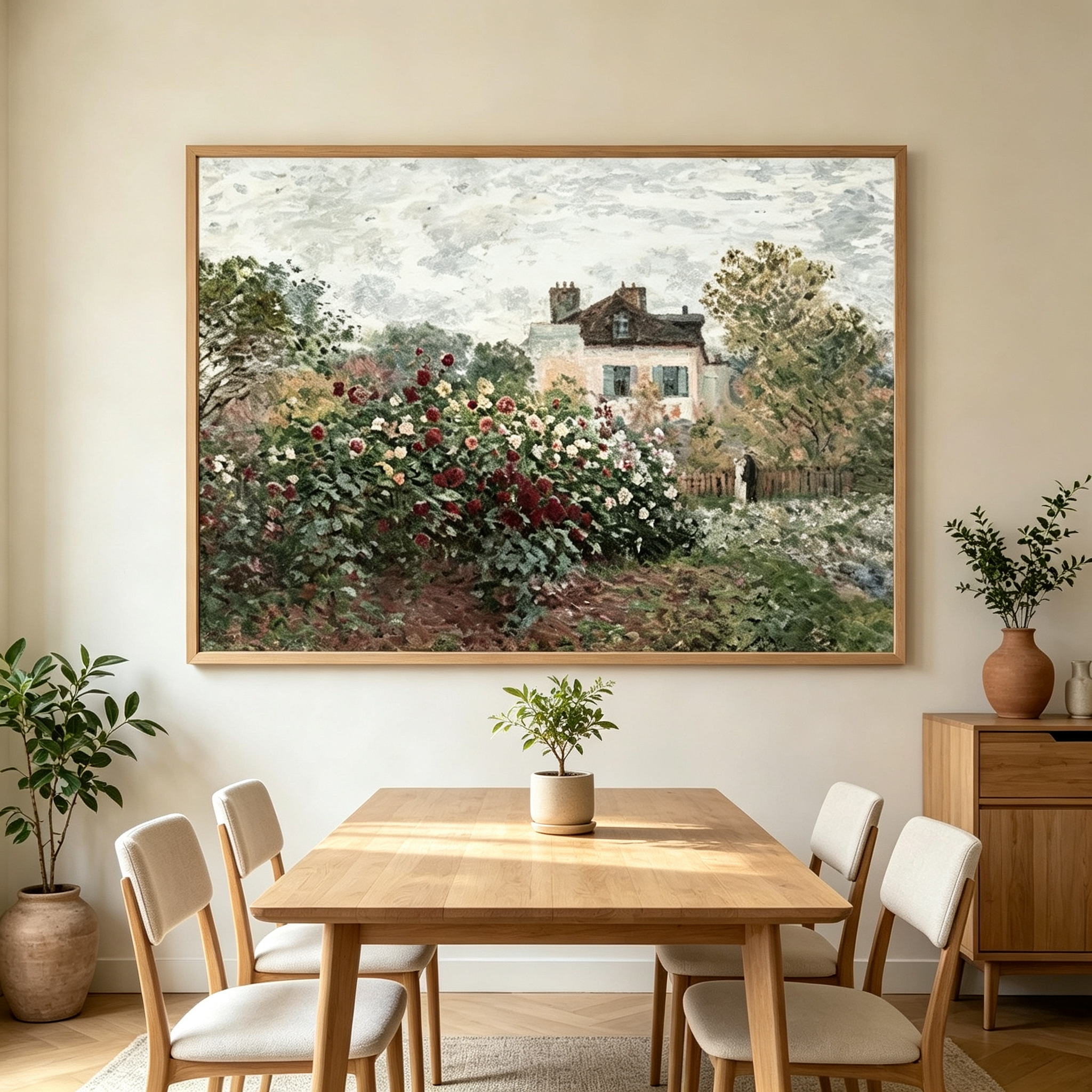 Impressionist Garden Landscape Wall Art #LS030