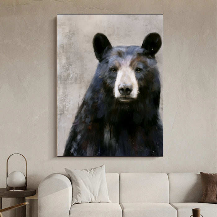 Abstract Animal Art Bear Texture Wall Art #AT006