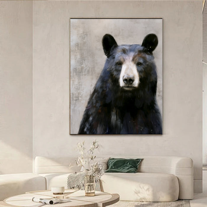 Abstract Animal Art Bear Texture Wall Art #AT006