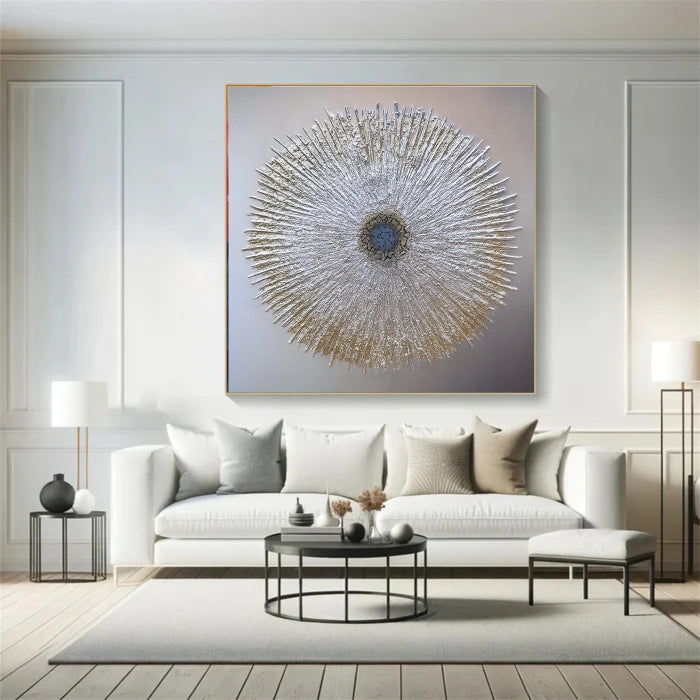Abstract Sunburst Wall Art Painting #AB021