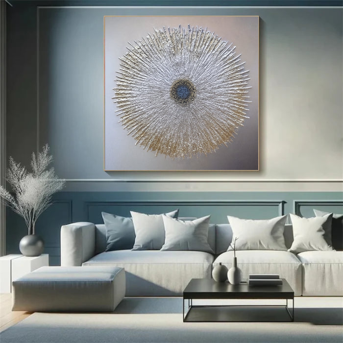 Abstract Sunburst Wall Art Painting #AB021