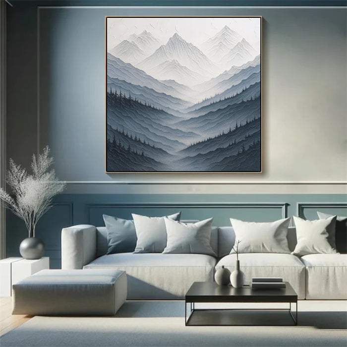 White Textured Minimalist Wall Art #WT001