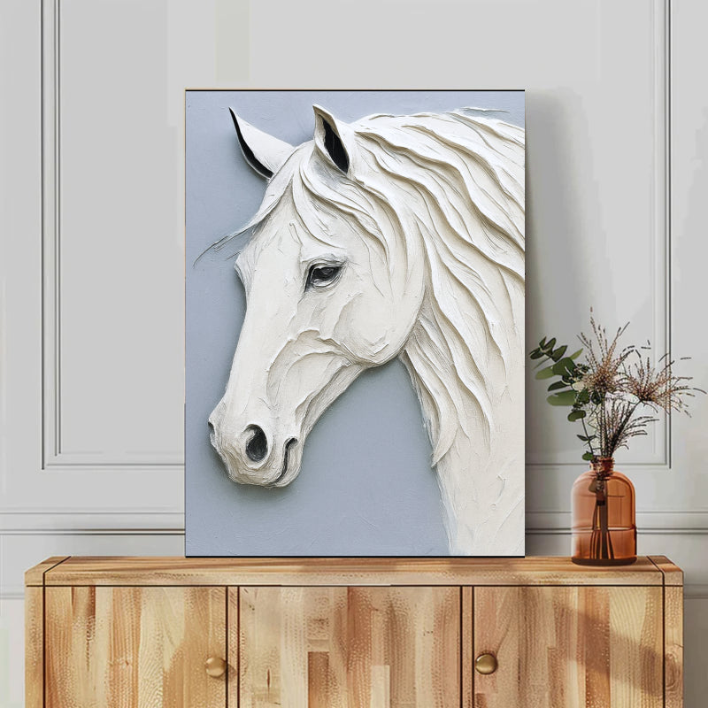 Abstract Animal Art Horse Textured Wall Art #AT002