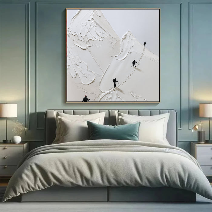 White Textured Minimalist Wall Art #WT007