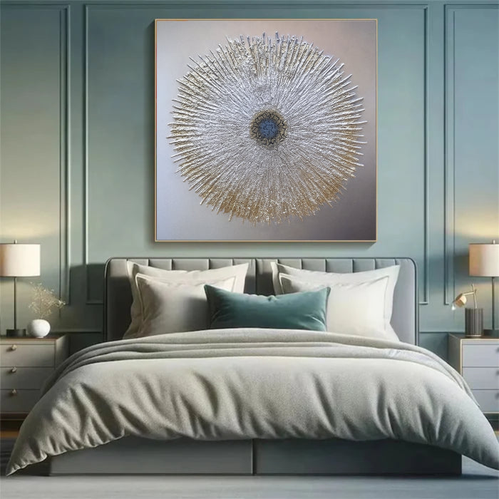 Abstract Sunburst Wall Art Painting #AB021