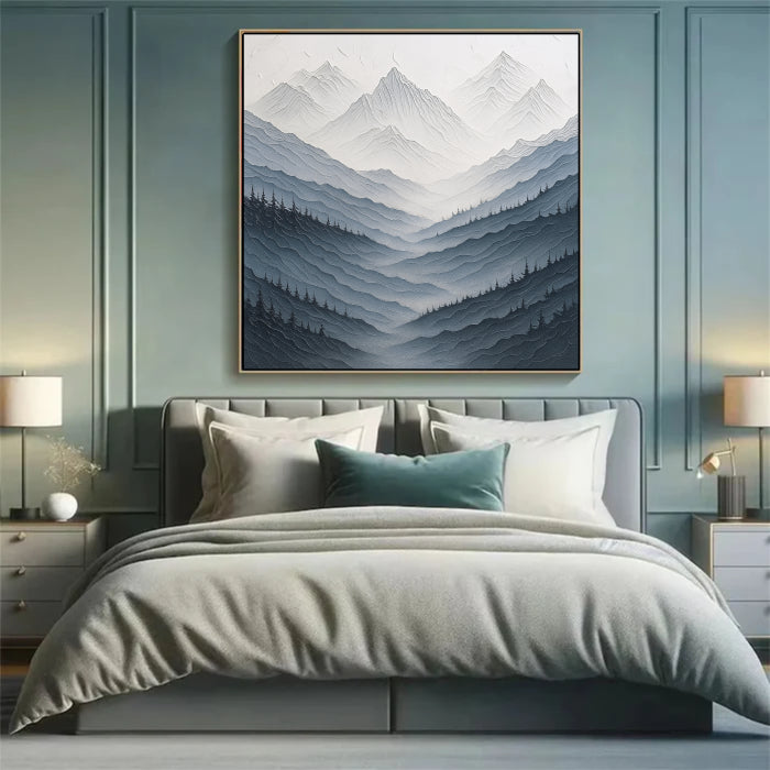 White Textured Minimalist Wall Art #WT001