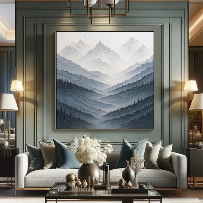 White Textured Minimalist Wall Art #WT001