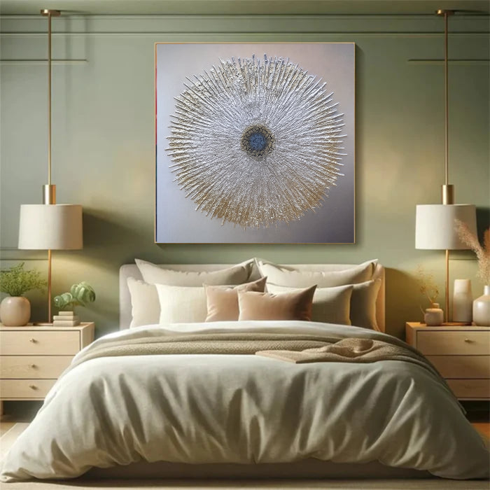 Abstract Sunburst Wall Art Painting #AB021