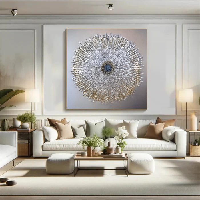 Abstract Sunburst Wall Art Painting #AB021