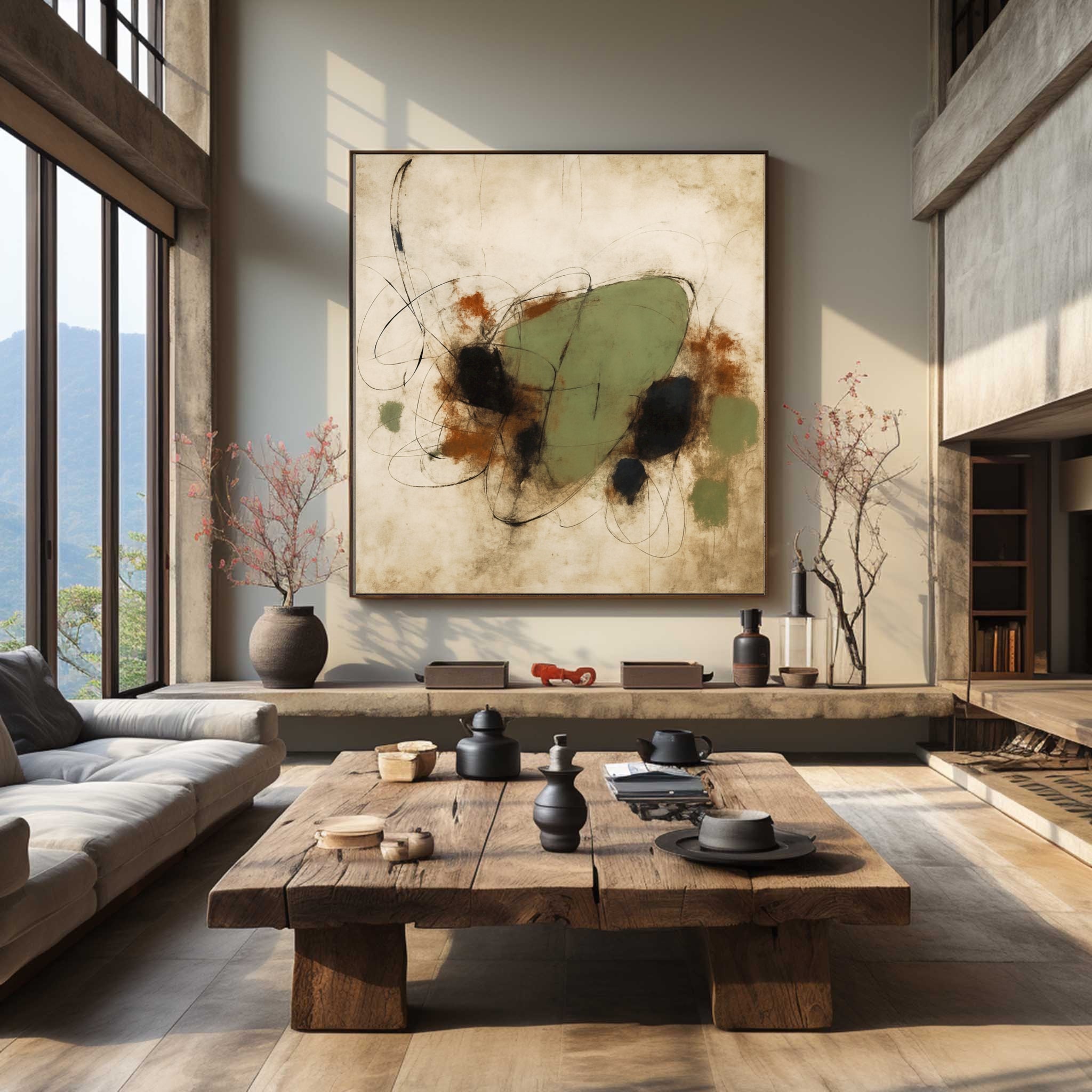 Wabi Sabi Abstract Painting#WS012