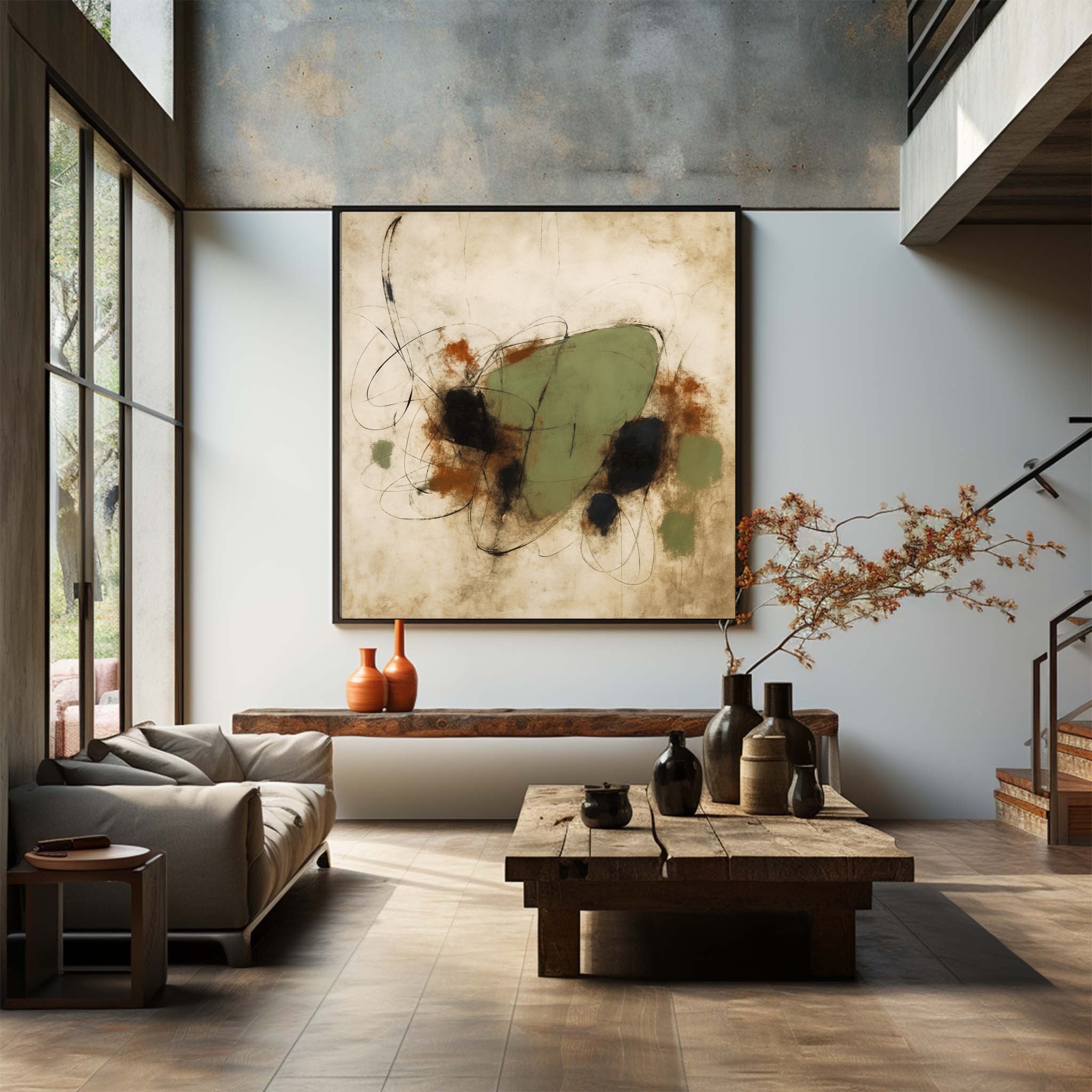 Wabi Sabi Abstract Painting#WS012