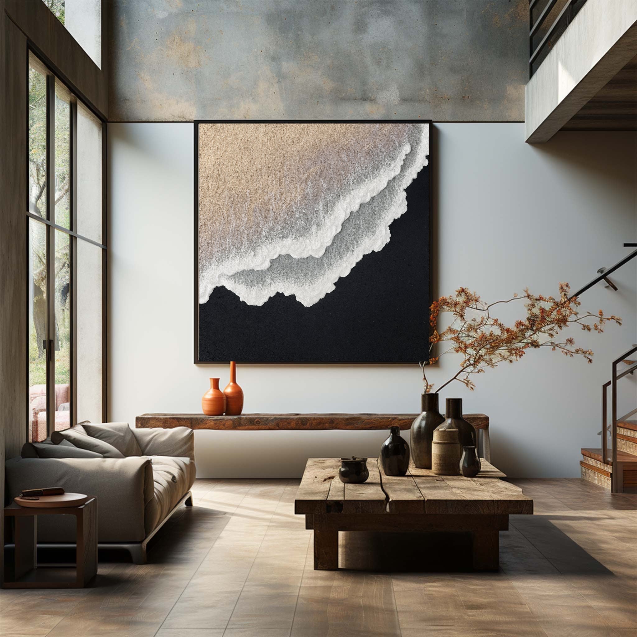 Minimalist Beach And Ocean Art #MB002