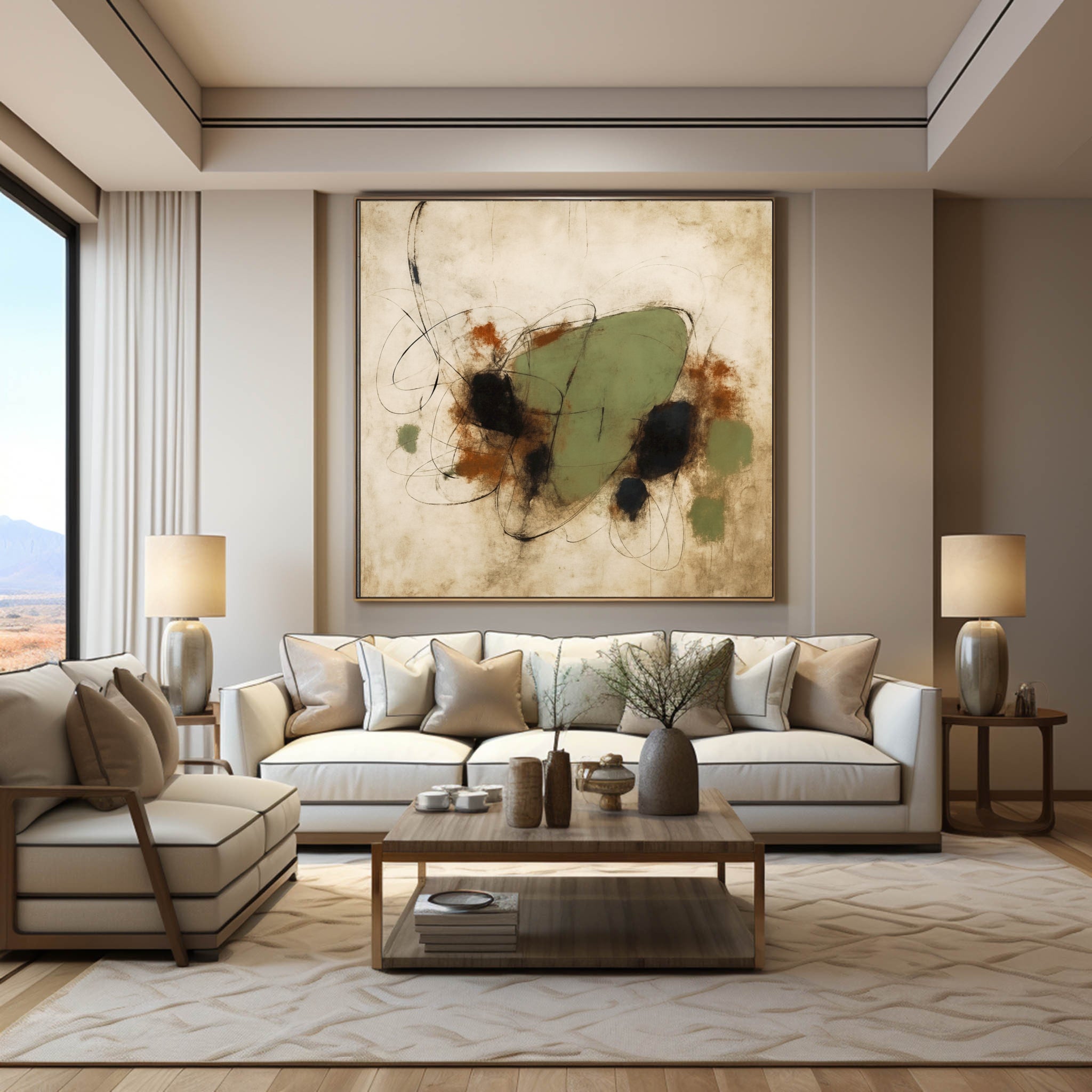 Wabi Sabi Abstract Painting#WS012