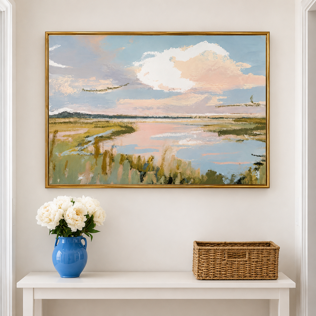 Tranquil Coastal Marsh Wall Art #PL003