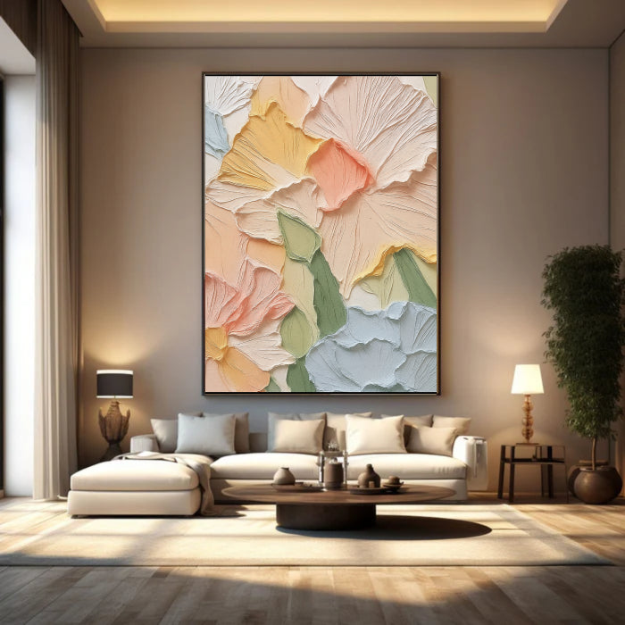 Colorful Abstract Textured Painting Canvas #AT003