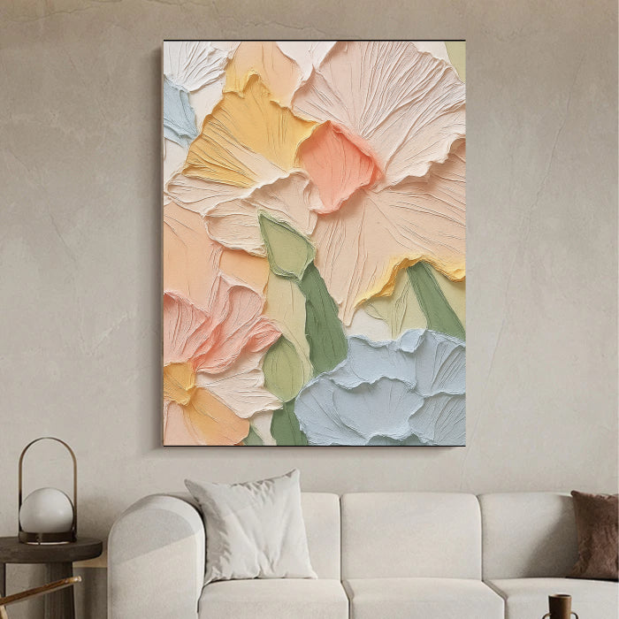 Colorful Abstract Textured Painting Canvas #AT003