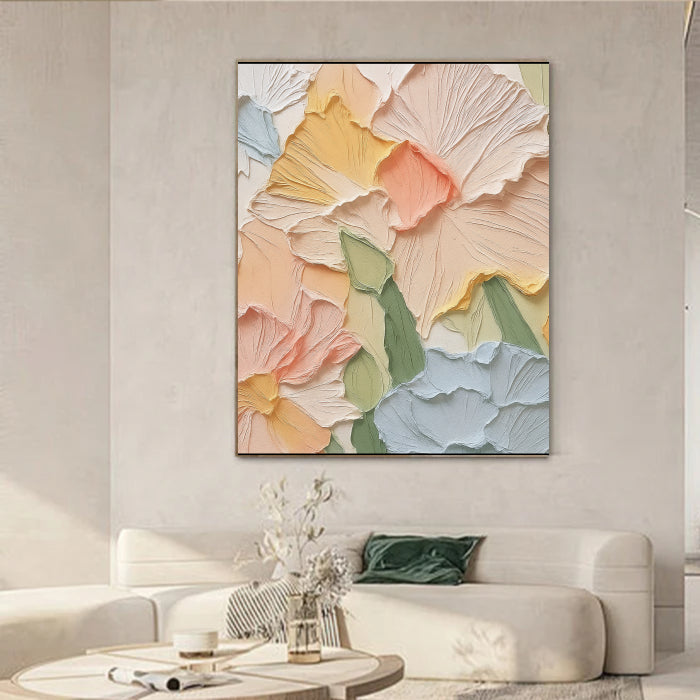 Colorful Abstract Textured Painting Canvas #AT003