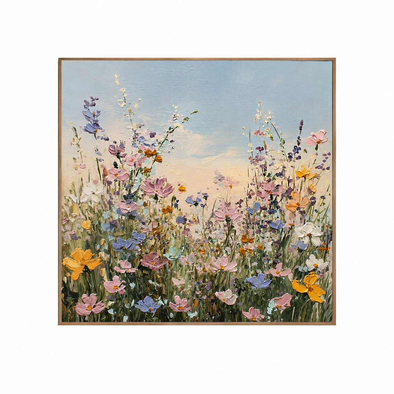 Wildflower Meadow Landscape Wall Art #FL069
