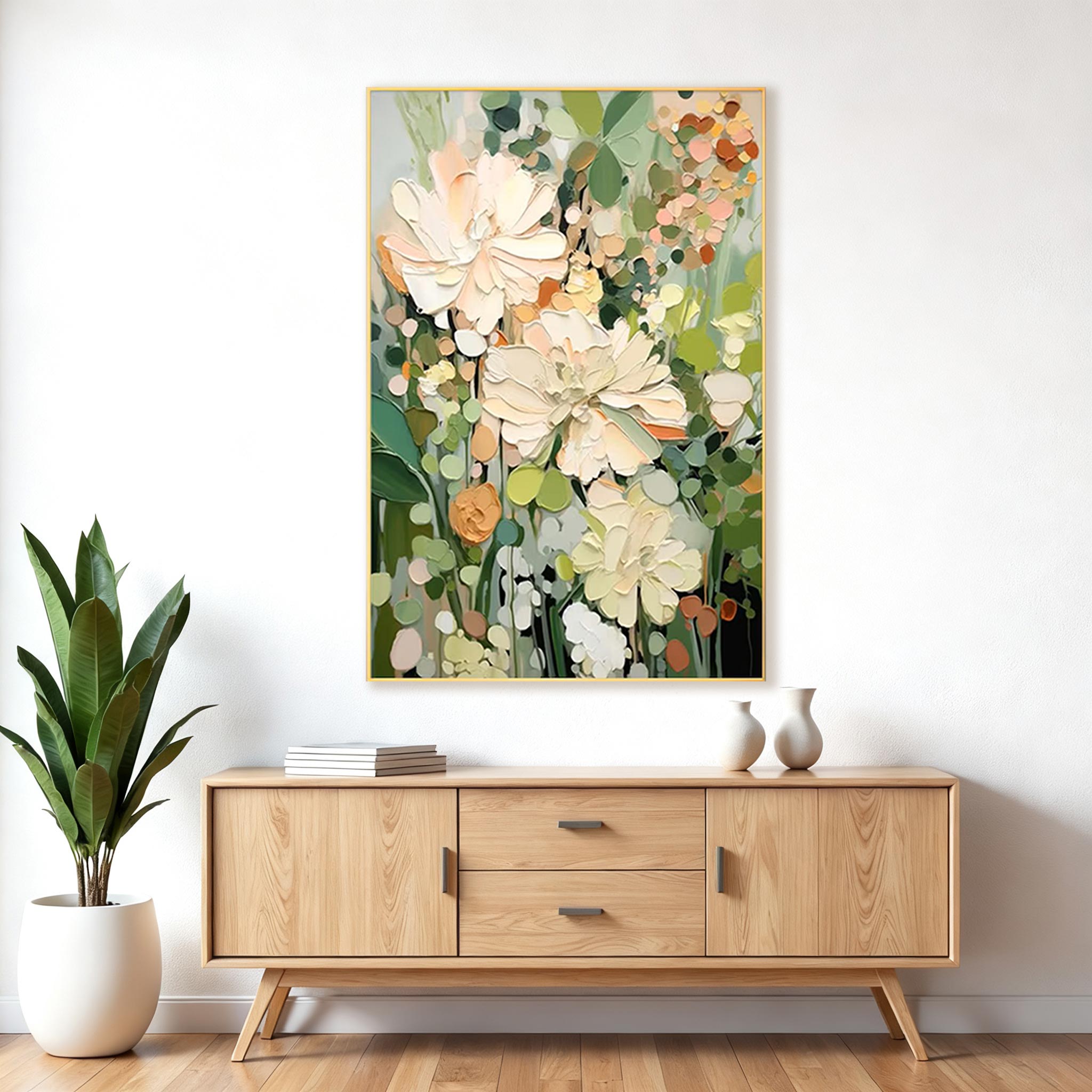 Soft Botanical Bloom Wall Art #FL008