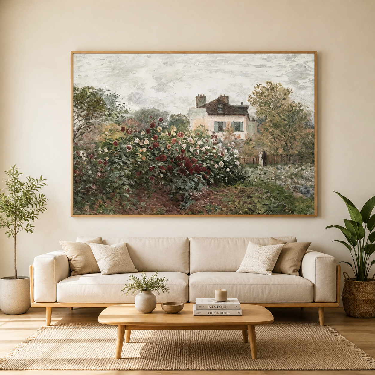 Impressionist Garden Landscape Wall Art #LS030