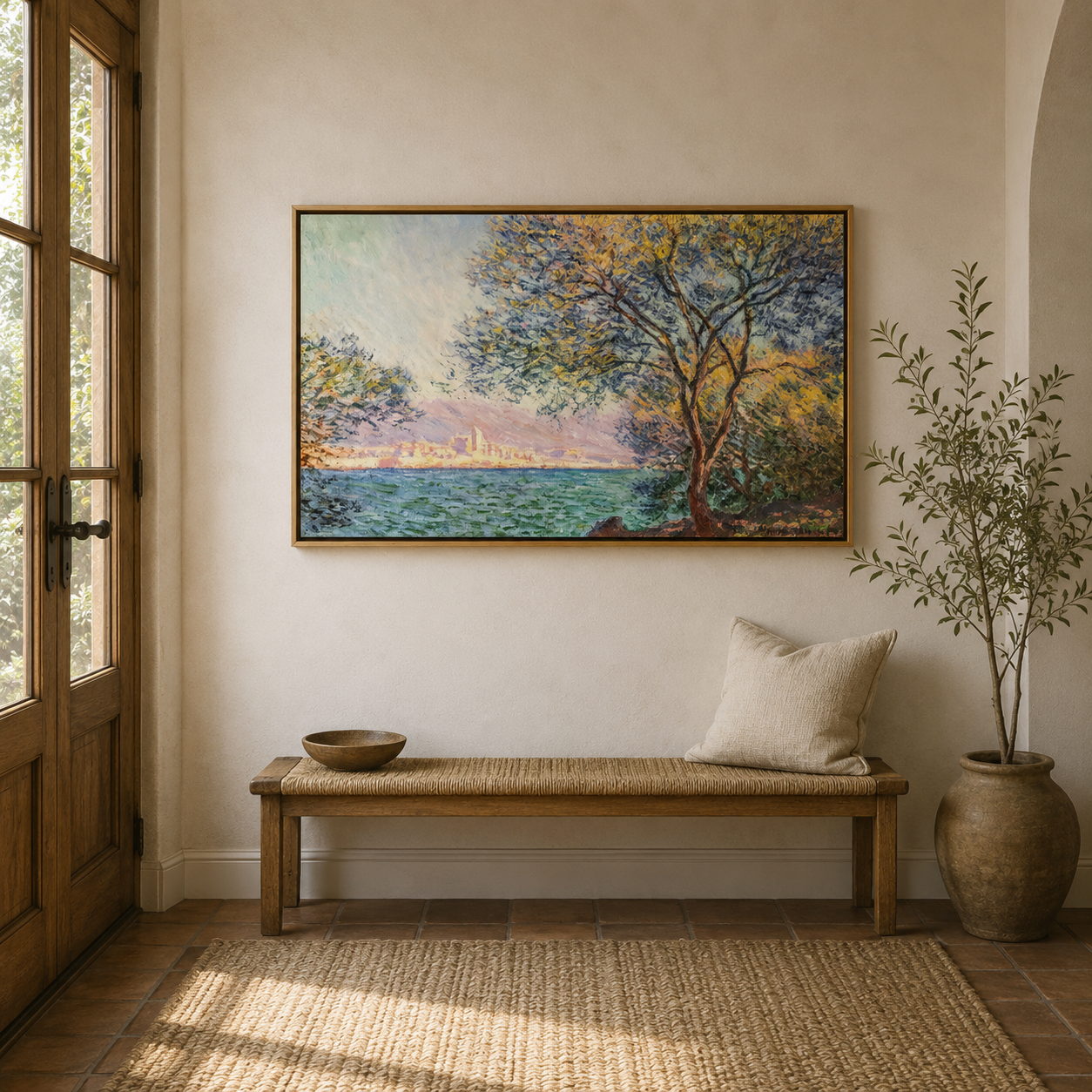 Lakeside Tree Landscape Wall Art #LS022