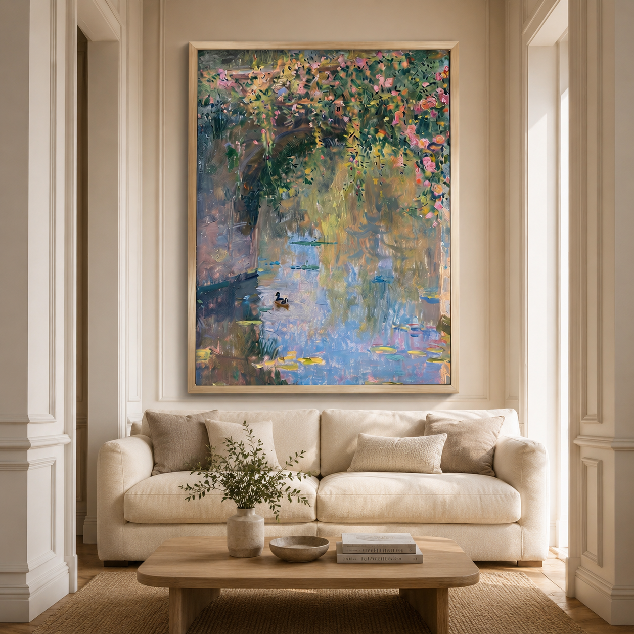 Garden Pond Landscape Wall Art #PL004