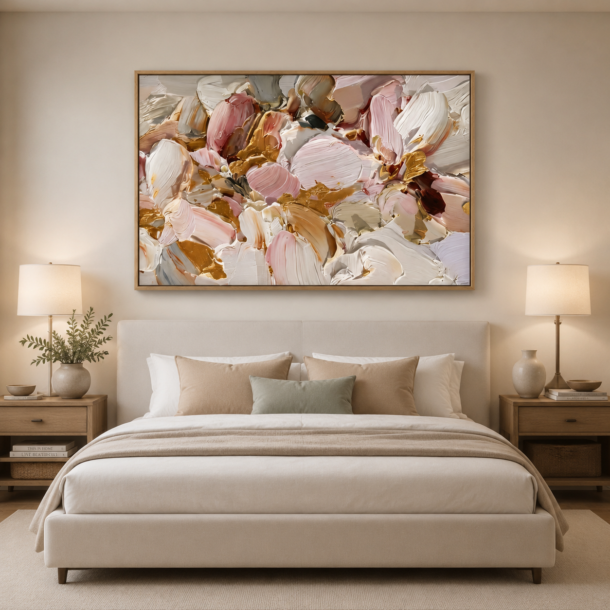 Textured Floral Wall Art #FL053