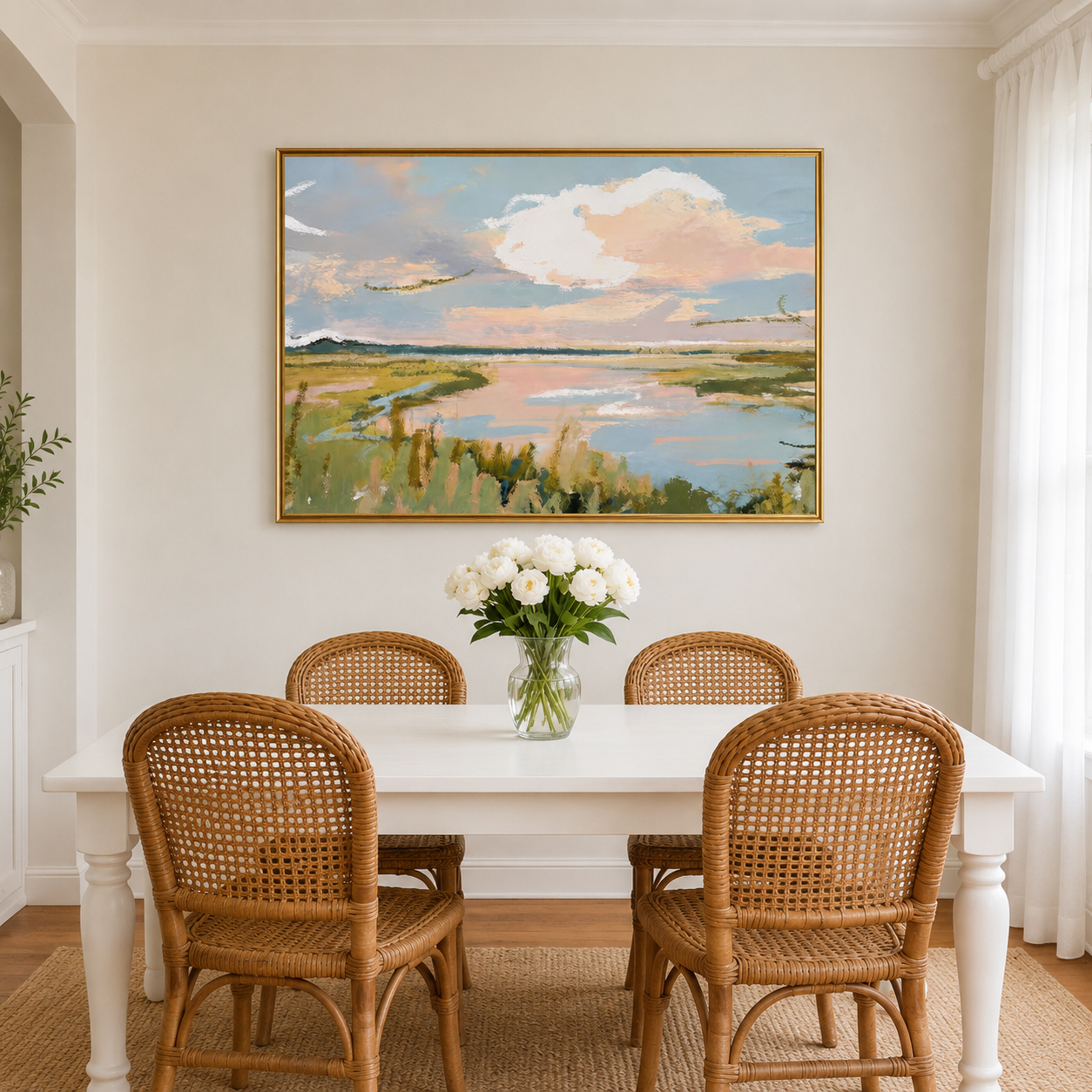 Tranquil Coastal Marsh Wall Art #PL003