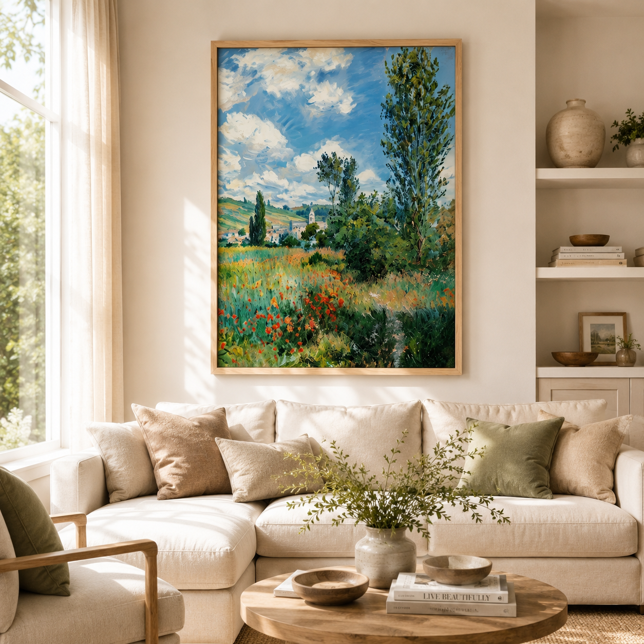Wildflower Countryside Landscape Wall Art #LS019