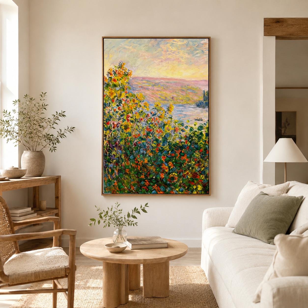 Colorful Wildflower Landscape Wall Art #LS015