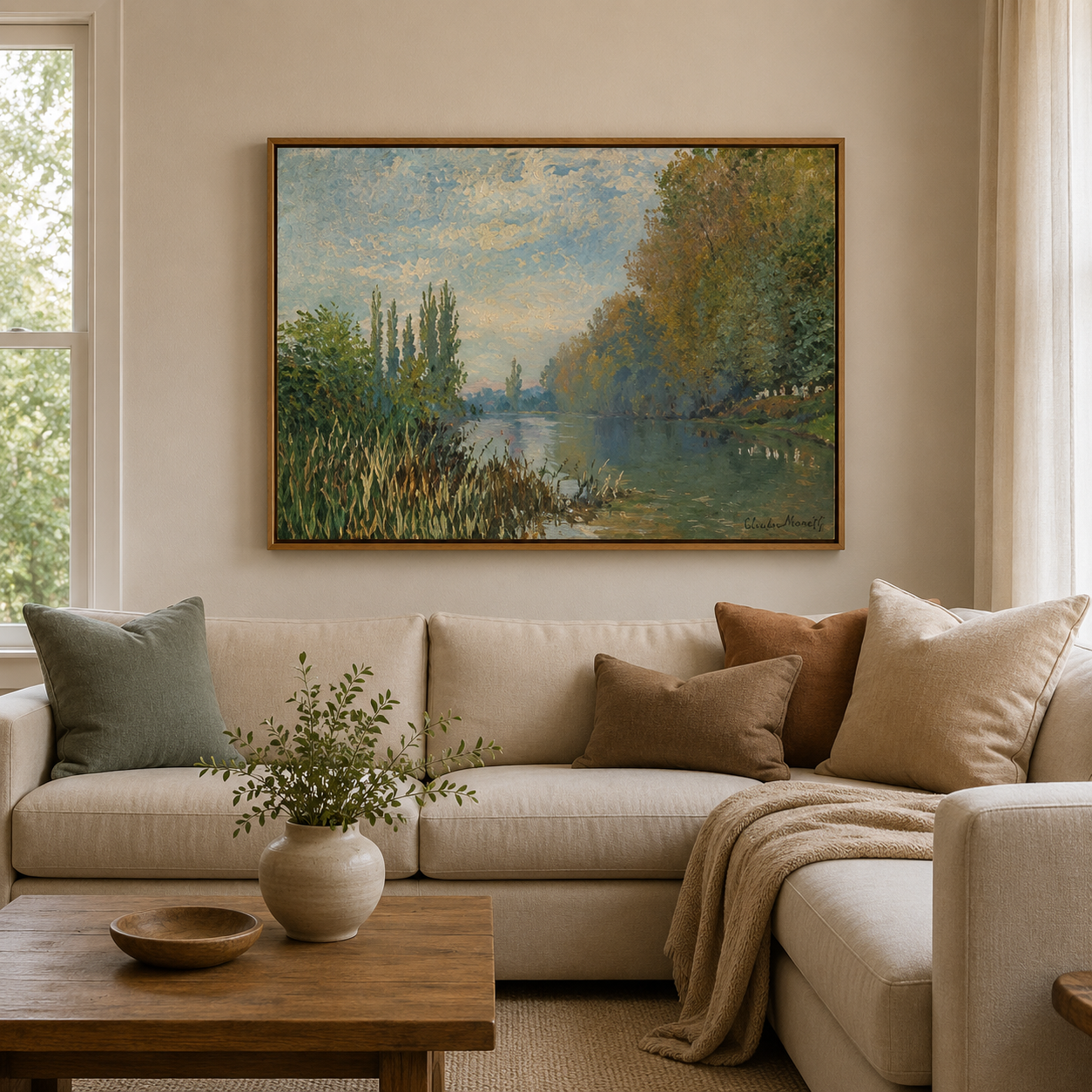 Riverside Landscape Wall Art #LS023