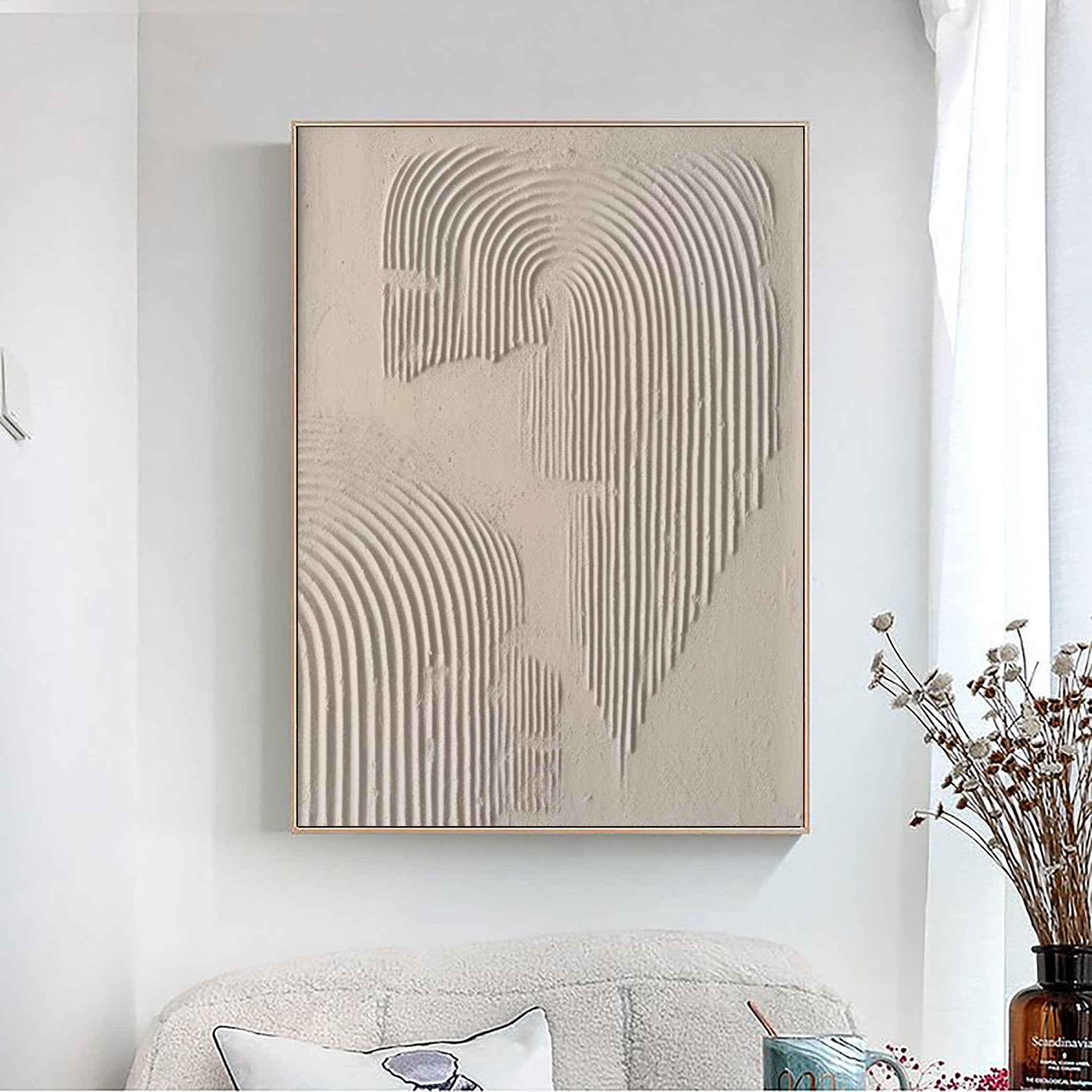 Beige & Brown Abstract #BB001