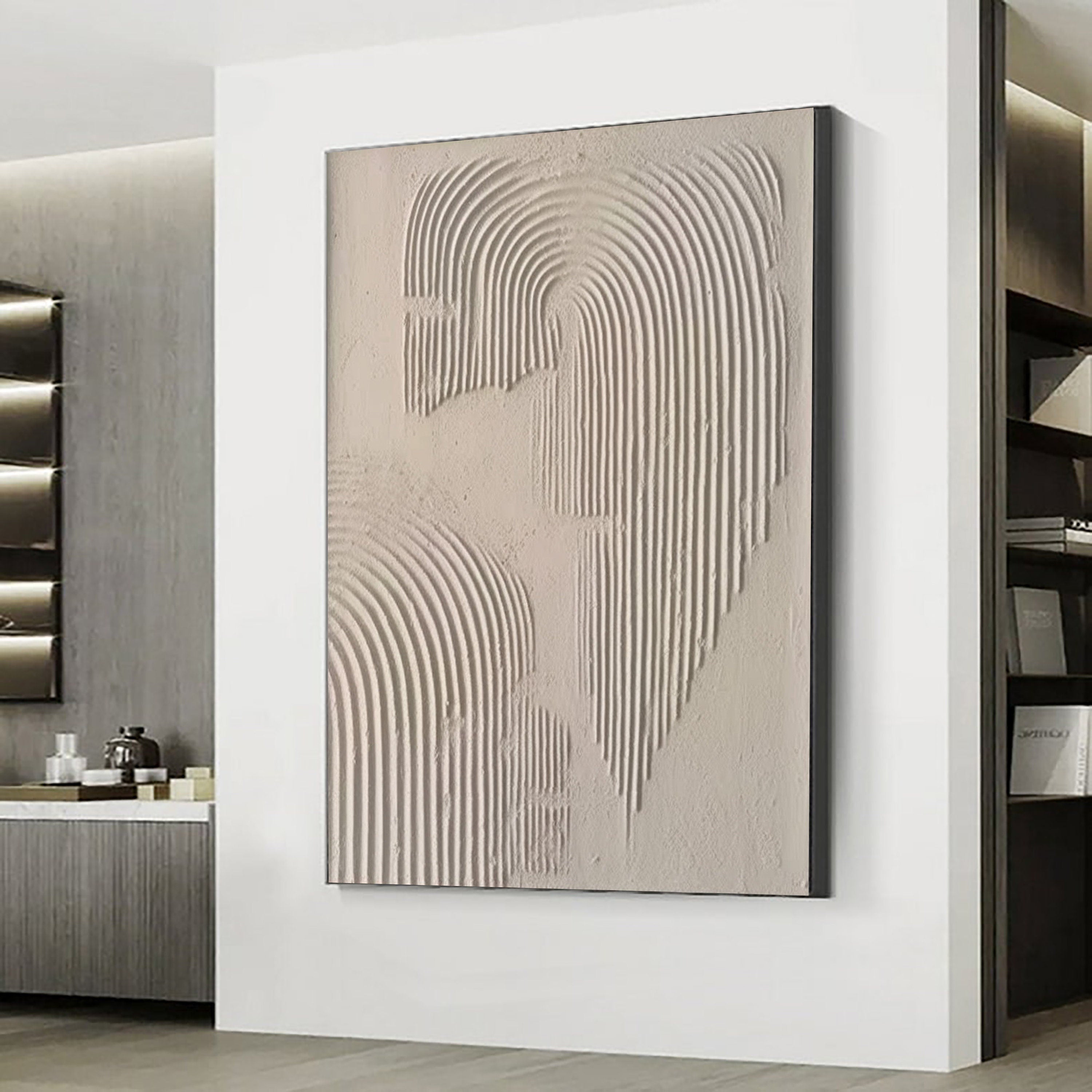 Beige & Brown Abstract #BB001