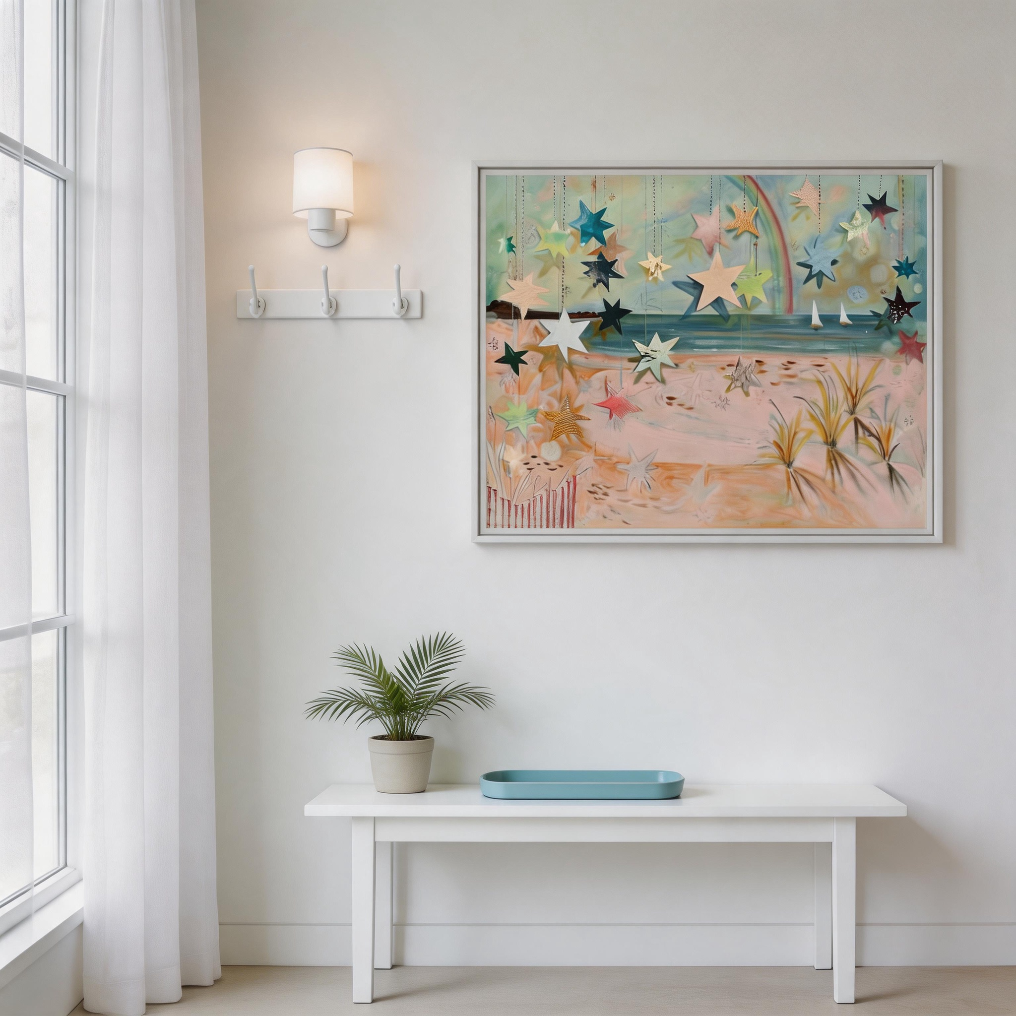 Dreamy Coastal Stars Wall Art #BC009
