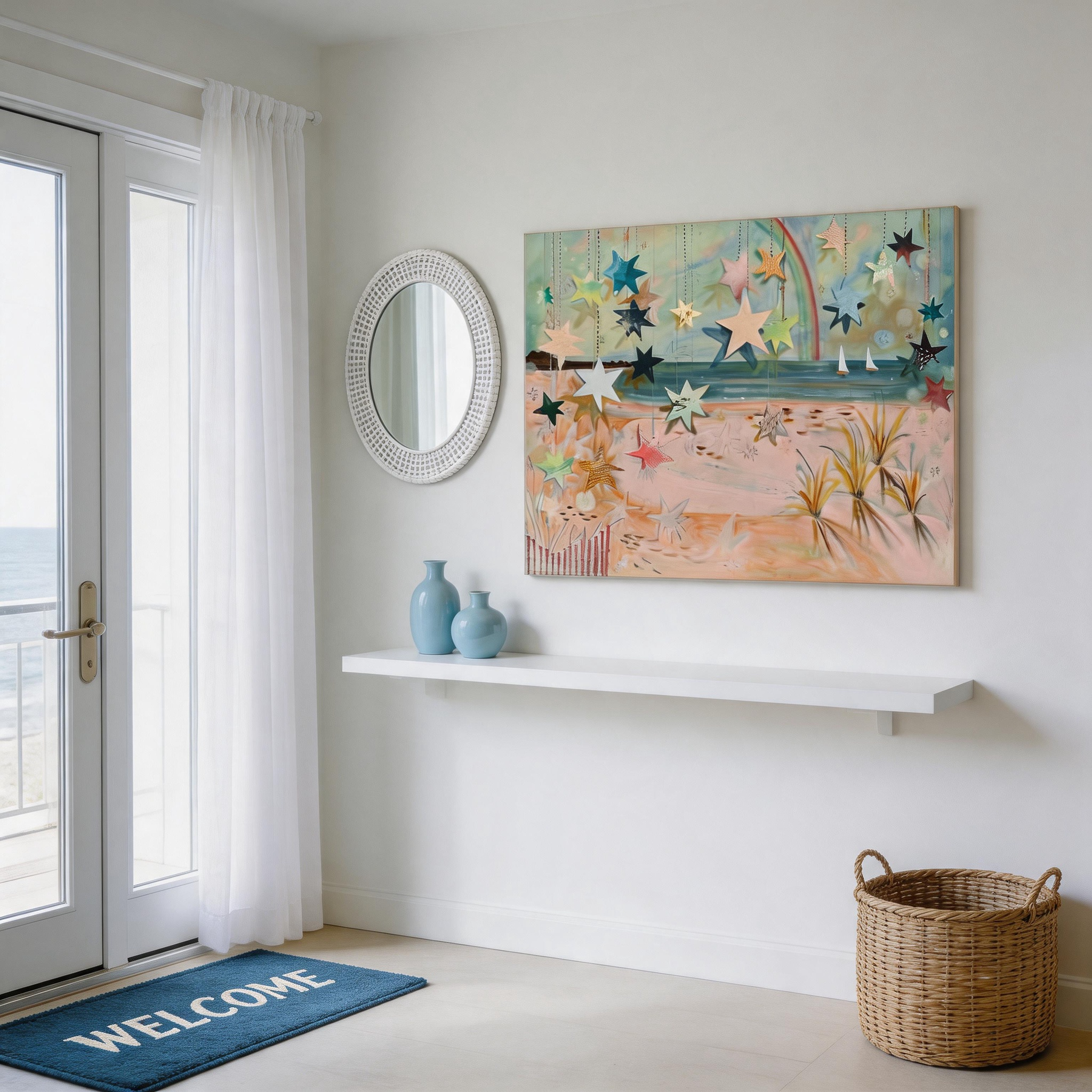 Dreamy Coastal Stars Wall Art #BC009